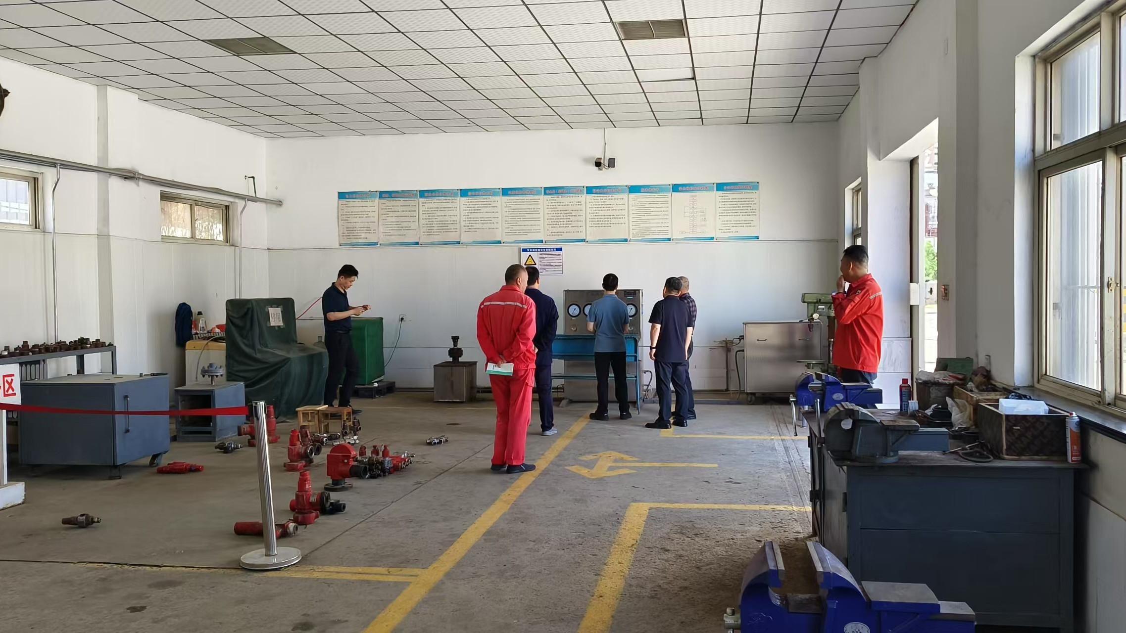 歐迪美特培訓某檢測中心安全閥在線校驗臺